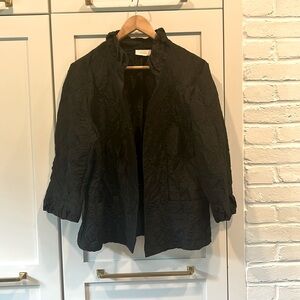Chico’s Black Silk Style Jacket for Work or Event